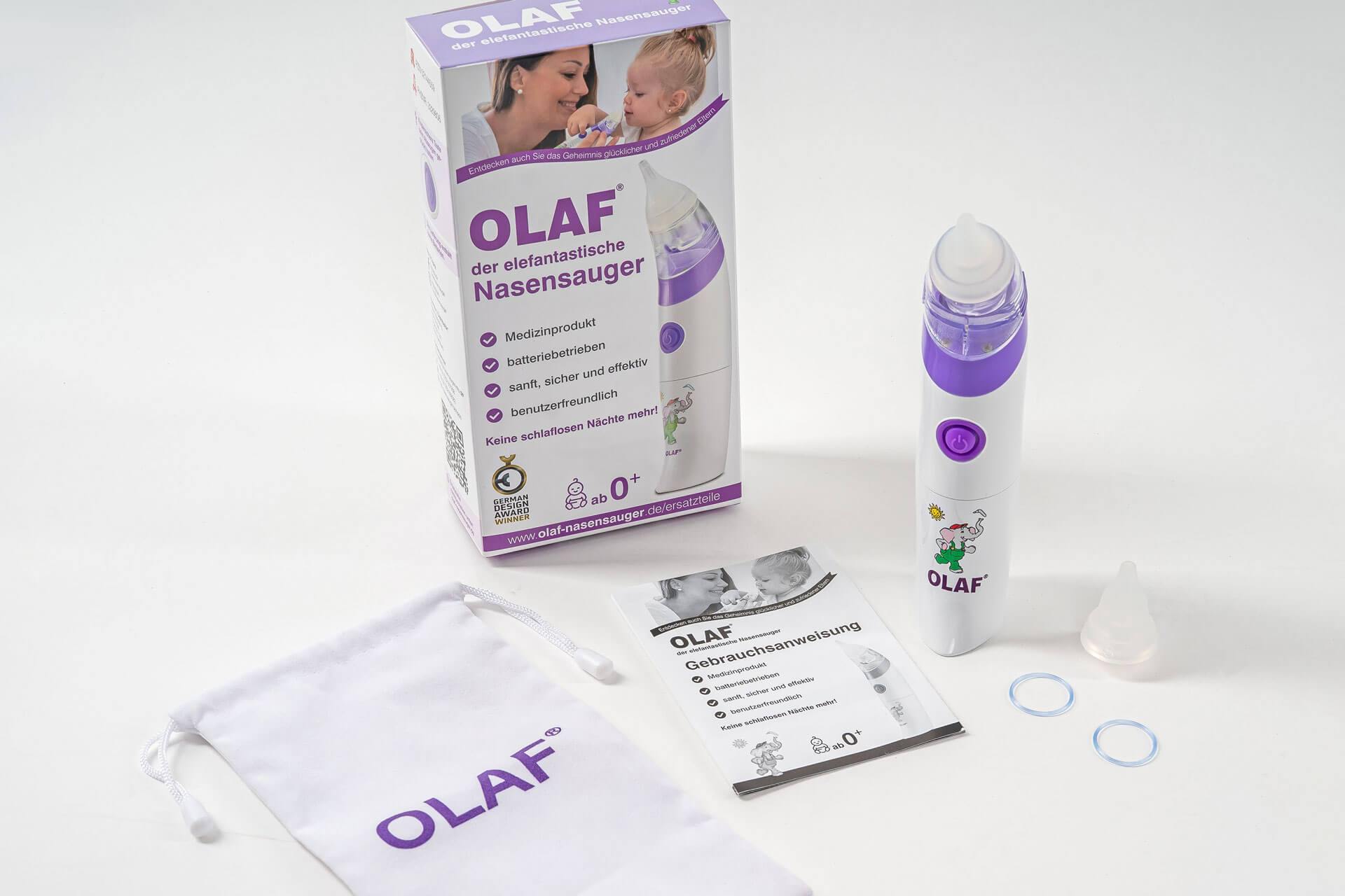 OLAF's ele­fantas­tische Geschenk­set für Babys und Kleinkinder - Olaf®️ Nasensauger Baby